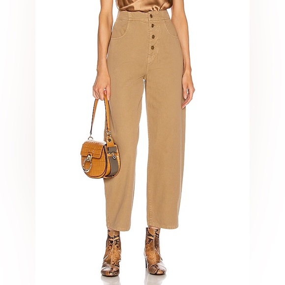 Nili Lotan tan Toledo pants
